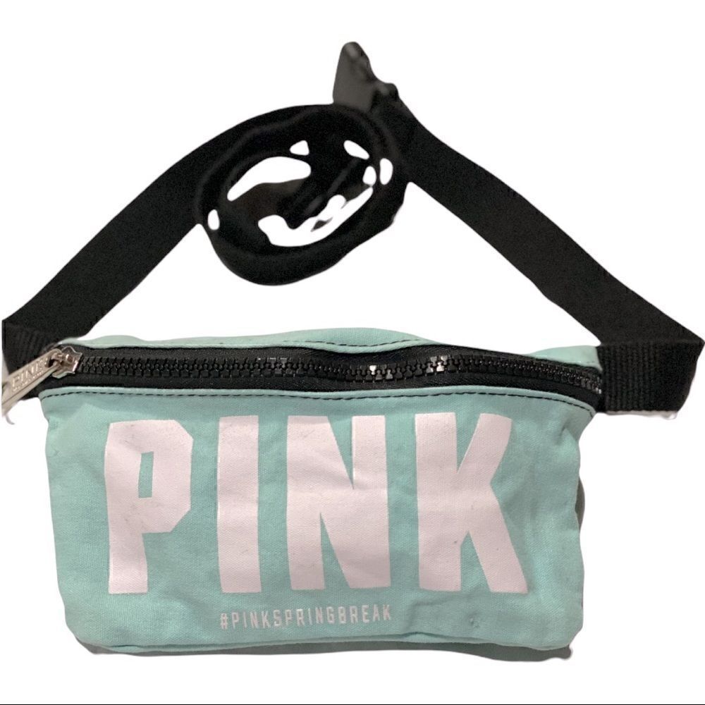 Victoria'sโSecretโPinkโSeaย BlueโFannyโpack